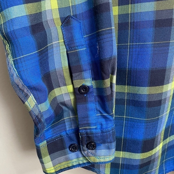 Eddie Bauer Men's Blue Plaid Long Sleeve Button Up Shirt Size Large - Picture 3 of 11